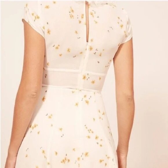 Reformation White Floral Mini Dress - Picture 3 of 5